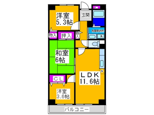 中百舌鳥ガ－デンハウス蔵の物件間取画像